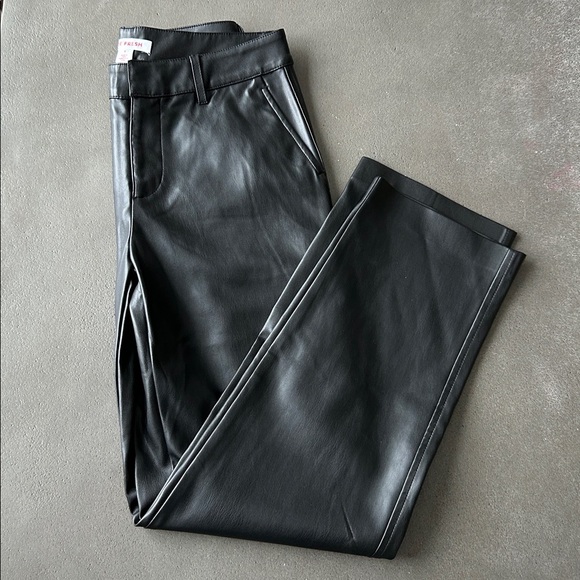 Joe Fresh Women's Black Pleather Pants - Picture 9 of 9